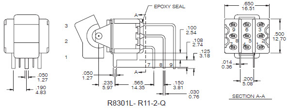 Interruttori a levetta R8301L