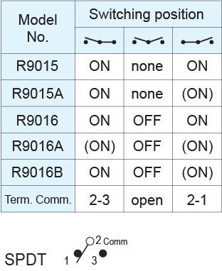 Interruptores Rocker R9015