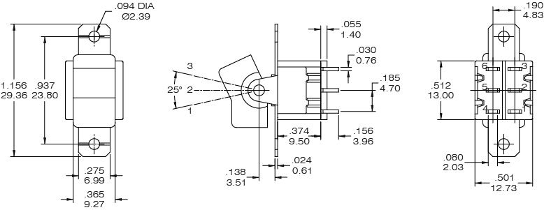 Interruptores Rocker R9017