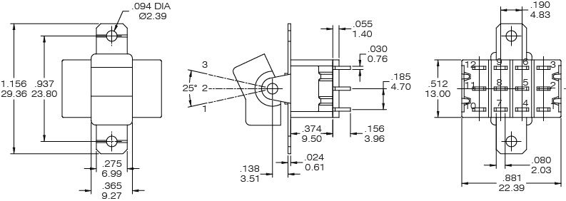 Interruttori a bilanciere R9401V