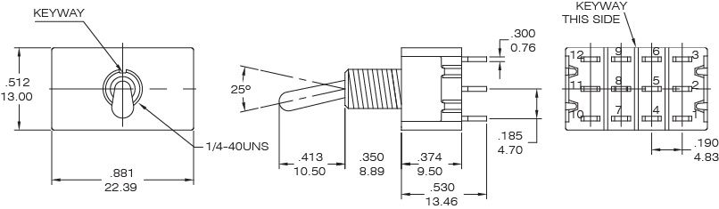 Interruptores de palanca T9401